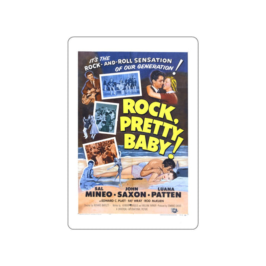 ROCK PRETTY BABY 1956 Movie Poster STICKER Vinyl Die-Cut Decal-White-The Sticker Space