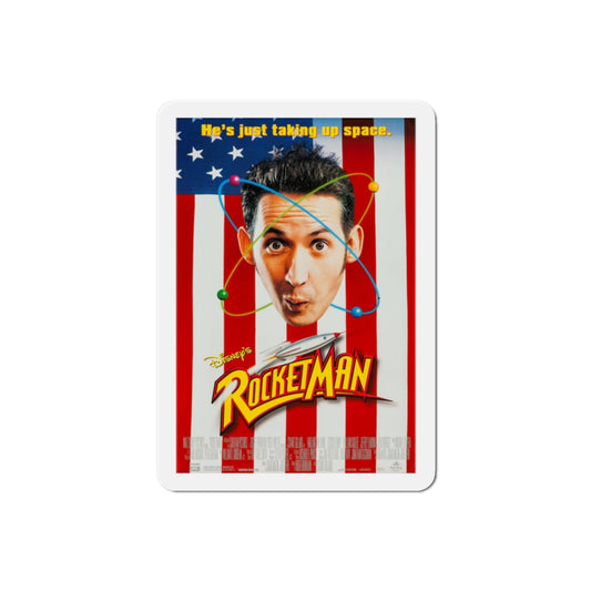 Rocketman 1997 Movie Poster Die-Cut Magnet-2" x 2"-The Sticker Space