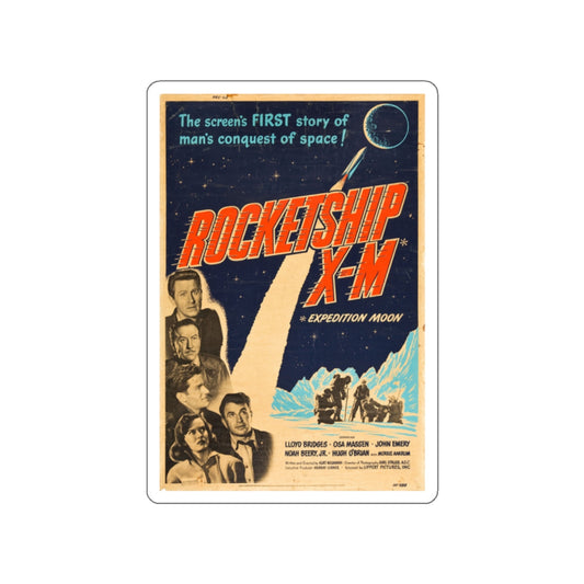 ROCKETSHIP X-M 1950 Movie Poster STICKER Vinyl Die-Cut Decal-White-The Sticker Space