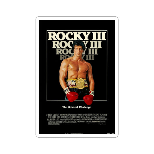 Rocky III 1982 Movie Poster STICKER Vinyl Die-Cut Decal-6 Inch-The Sticker Space