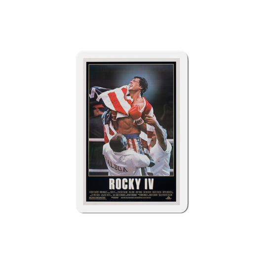 Rocky IV 1985 Movie Poster Die-Cut Magnet-3" x 3"-The Sticker Space