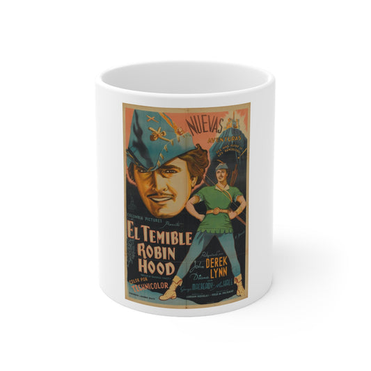 Rogues of Sherwood Forest 1950 Movie Poster - White Coffee Cup 11oz-11oz-The Sticker Space