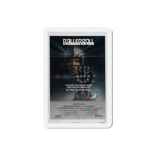 Rollerball 1975 Movie Poster Die-Cut Magnet-2 Inch-The Sticker Space