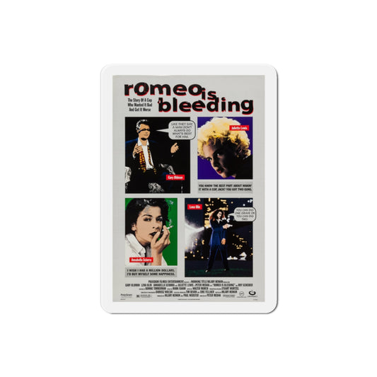 Romeo Is Bleeding 1994 Movie Poster Die-Cut Magnet-2" x 2"-The Sticker Space
