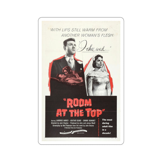 Room at the Top 1959 Movie Poster STICKER Vinyl Die-Cut Decal-6 Inch-The Sticker Space