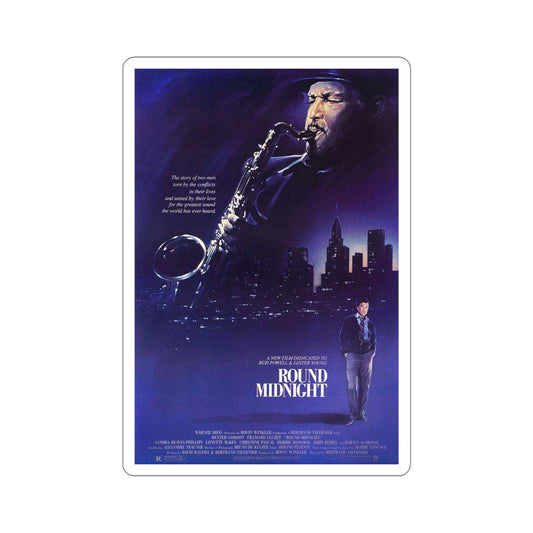 Round Midnight 1986 Movie Poster STICKER Vinyl Die-Cut Decal-6 Inch-The Sticker Space