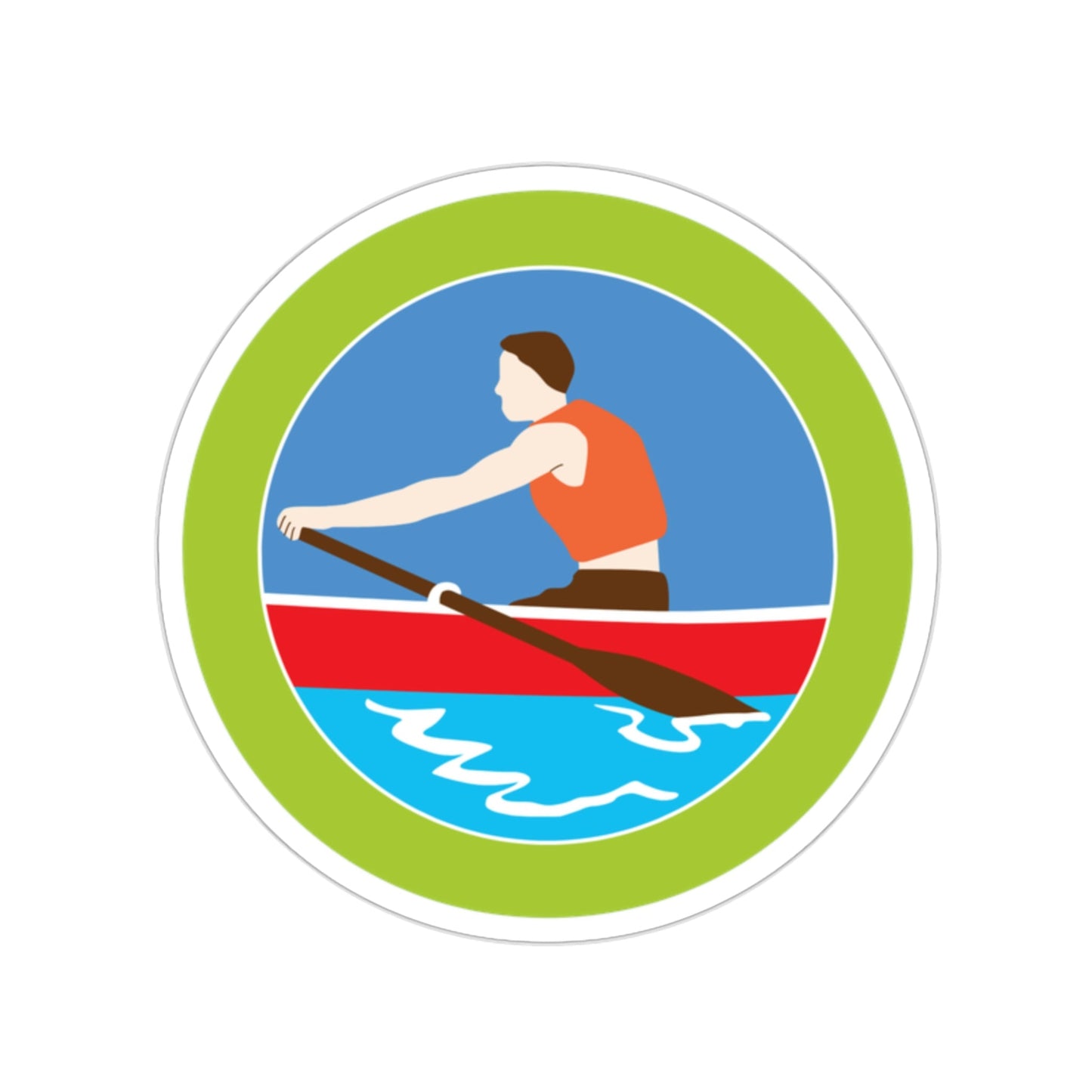 Rowing (Boy Scouts Merit Badge) STICKER Vinyl Die-Cut Decal-2 Inch-The Sticker Space