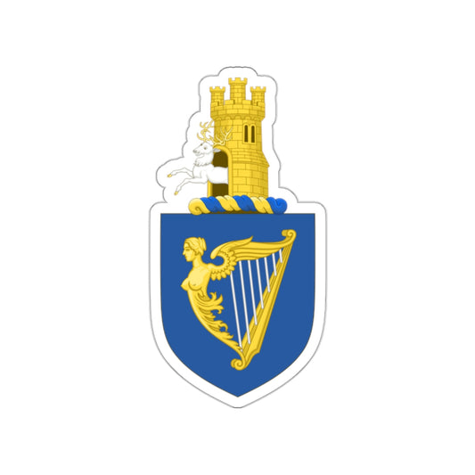 Royal arms of Ireland STICKER Vinyl Die-Cut Decal-White-The Sticker Space
