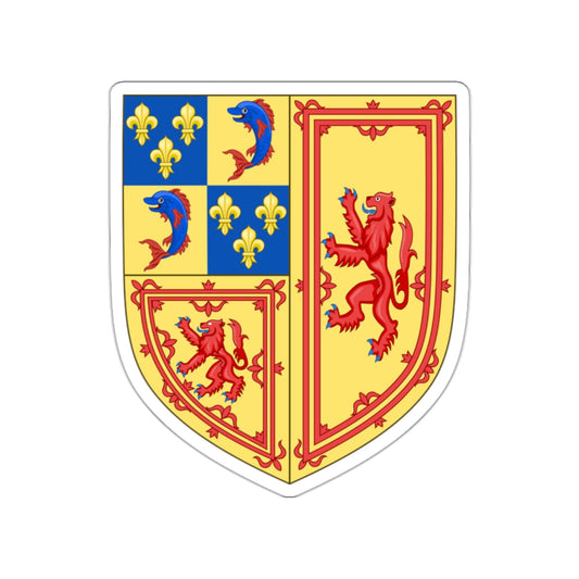 Royal Arms of the Kingdom of Scotland (1558-1559) STICKER Vinyl Die-Cut Decal-White-The Sticker Space