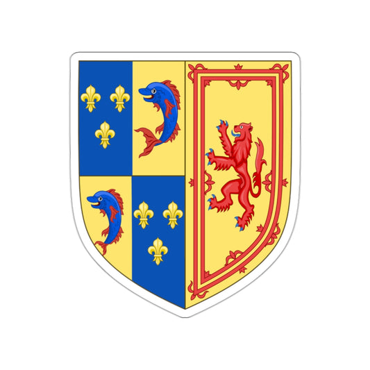Royal Arms of the Kingdom of Scotland (1558) STICKER Vinyl Die-Cut Decal-White-The Sticker Space