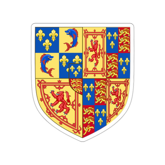 Royal Arms of the Kingdom of Scotland (1559) STICKER Vinyl Die-Cut Decal-White-The Sticker Space