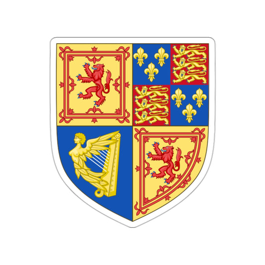 Royal Arms of the Kingdom of Scotland (1603-1707) STICKER Vinyl Die-Cut Decal-White-The Sticker Space