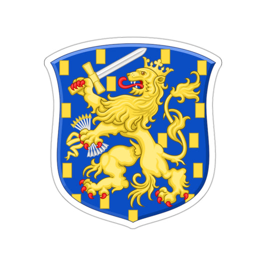 Royal Arms of the Netherlands STICKER Vinyl Die-Cut Decal-White-The Sticker Space