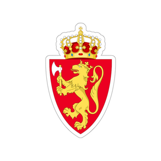 Royal coat of arms of Norway STICKER Vinyl Die-Cut Decal-White-The Sticker Space