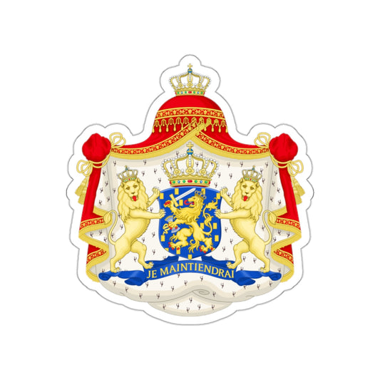 Royal coat of arms of the Netherlands (1815-1907) STICKER Vinyl Die-Cut Decal-White-The Sticker Space