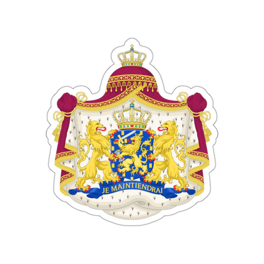Royal coat of arms of the Netherlands STICKER Vinyl Die-Cut Decal-White-The Sticker Space