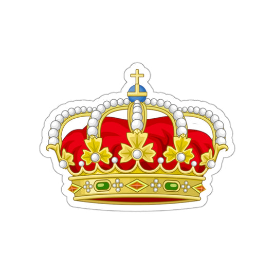 Royal Crown of Spain STICKER Vinyl Die-Cut Decal-White-The Sticker Space