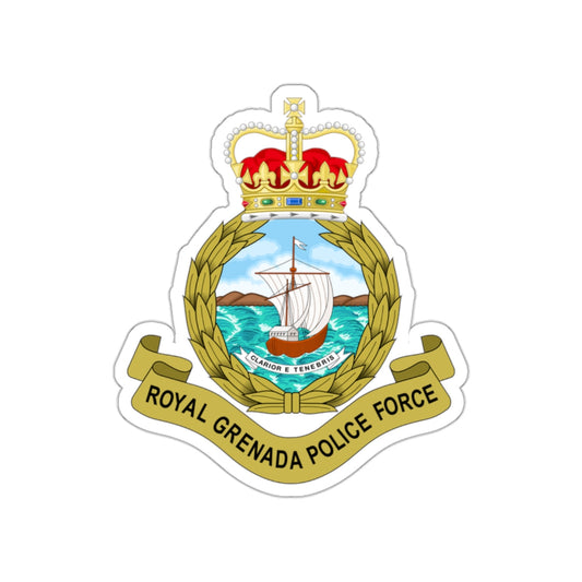 Royal Grenada Police Force STICKER Vinyl Die-Cut Decal-White-The Sticker Space