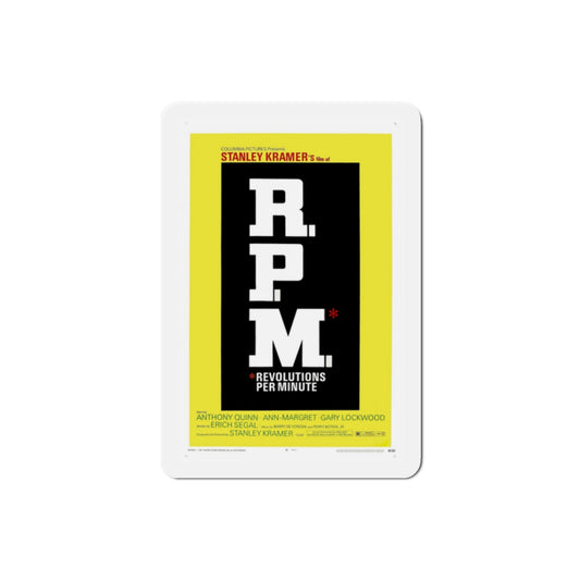 RPM 1970 Movie Poster Die-Cut Magnet-2 Inch-The Sticker Space
