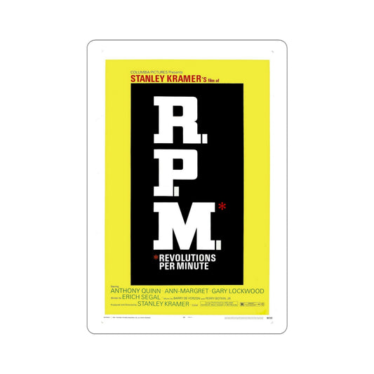 RPM 1970 Movie Poster STICKER Vinyl Die-Cut Decal-6 Inch-The Sticker Space