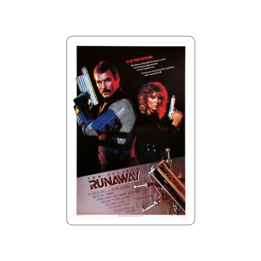 RUNAWAY 1984 Movie Poster STICKER Vinyl Die-Cut Decal-White-The Sticker Space