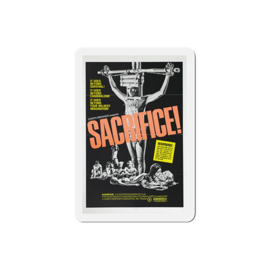 Sacrifice! 1973 Movie Poster Die-Cut Magnet-2 Inch-The Sticker Space