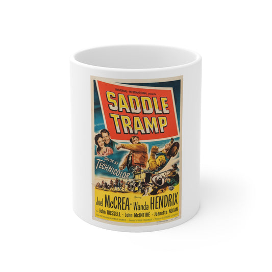 Saddle Tramp 1950 Movie Poster - White Coffee Cup 11oz-11oz-The Sticker Space