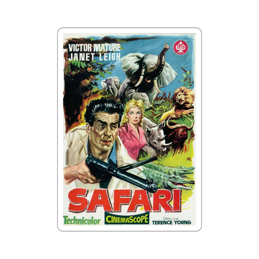 Safari 1956 v2 Movie Poster STICKER Vinyl Die-Cut Decal-6 Inch-The Sticker Space