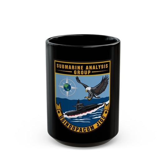 SAG USINDOPACOM JIOC (U.S. Navy) Black Coffee Mug-15oz-The Sticker Space