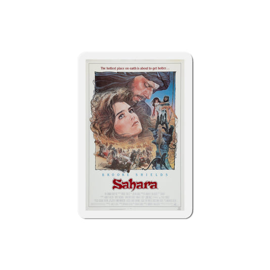 Sahara 1984 Movie Poster Die-Cut Magnet-3" x 3"-The Sticker Space