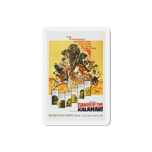 Sands of the Kalahari 1965 Movie Poster Die-Cut Magnet-2 Inch-The Sticker Space