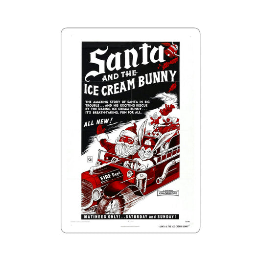 Santa and the Ice Cream Bunny 1972 Movie Poster STICKER Vinyl Die-Cut Decal-6 Inch-The Sticker Space