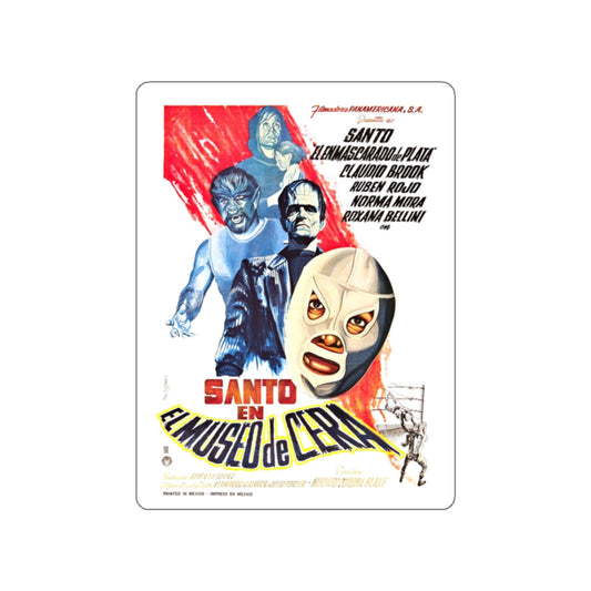 SANTO IN THE WAX MUSEUM 1963 Movie Poster STICKER Vinyl Die-Cut Decal-White-The Sticker Space