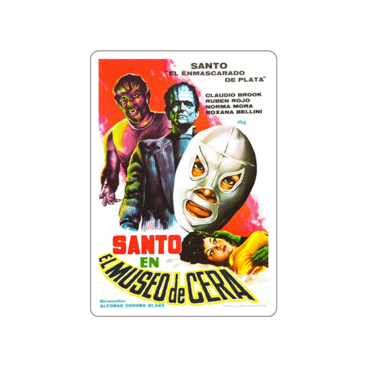 SANTO IN THE WAX MUSEUM (2) 1963 Movie Poster STICKER Vinyl Die-Cut Decal-White-The Sticker Space