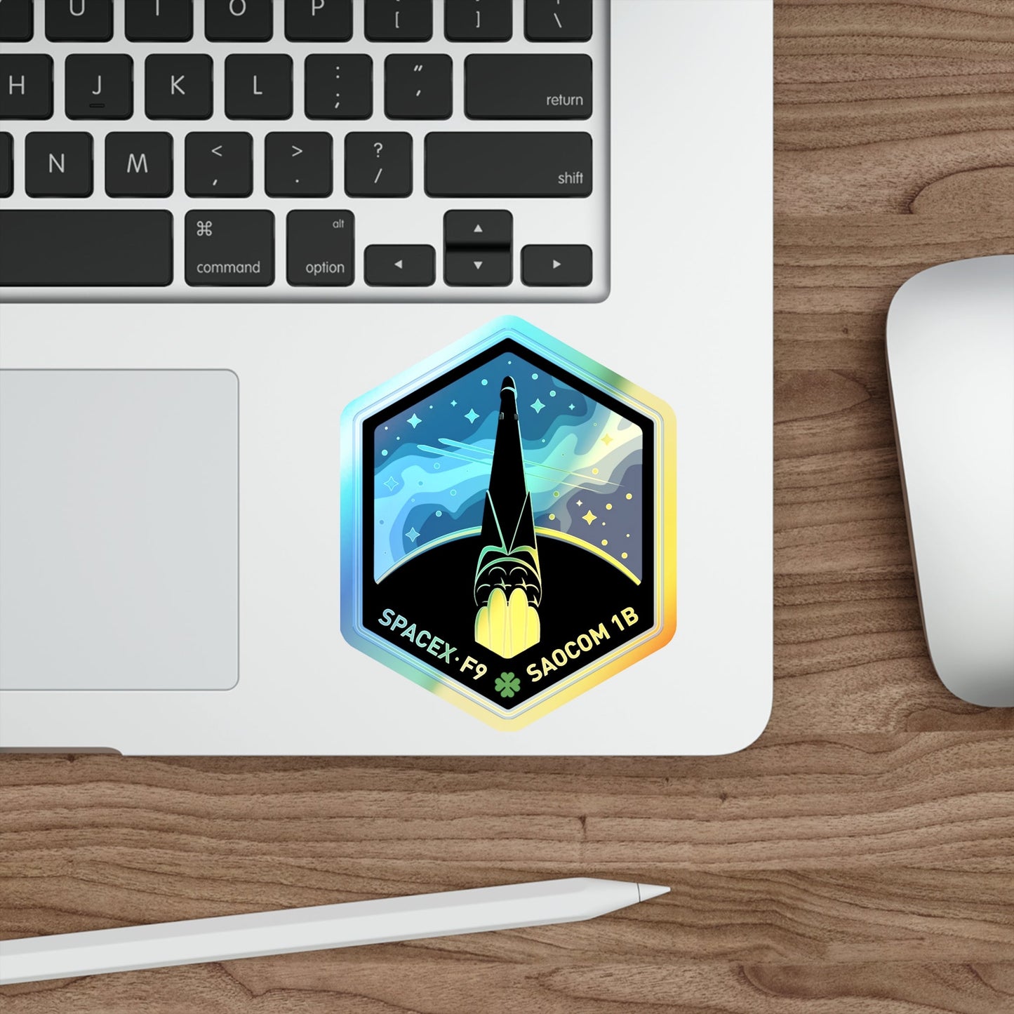 SAOCOM 1B (SpaceX) Holographic STICKER Die-Cut Vinyl Decal-The Sticker Space