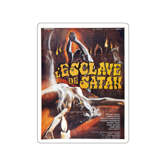 SATAN'S SLAVE (2) 1976 Movie Poster STICKER Vinyl Die-Cut Decal-White-The Sticker Space