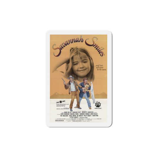 Savannah Smiles 1982 Movie Poster Die-Cut Magnet-3" x 3"-The Sticker Space