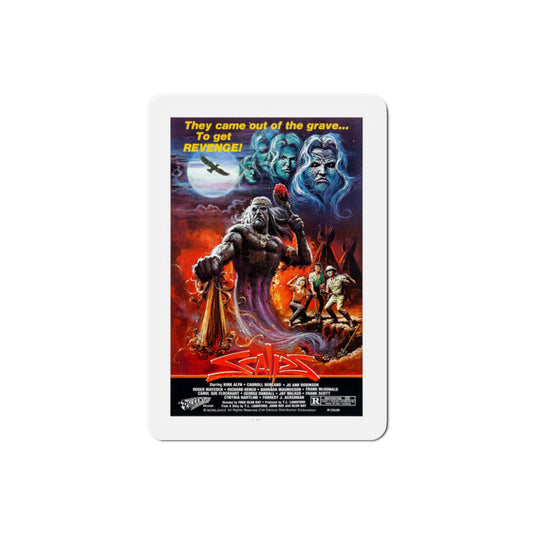 Scalps 1983 Movie Poster Die-Cut Magnet-2" x 2"-The Sticker Space