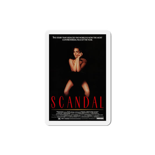 Scandal 1989 Movie Poster Die-Cut Magnet-3" x 3"-The Sticker Space