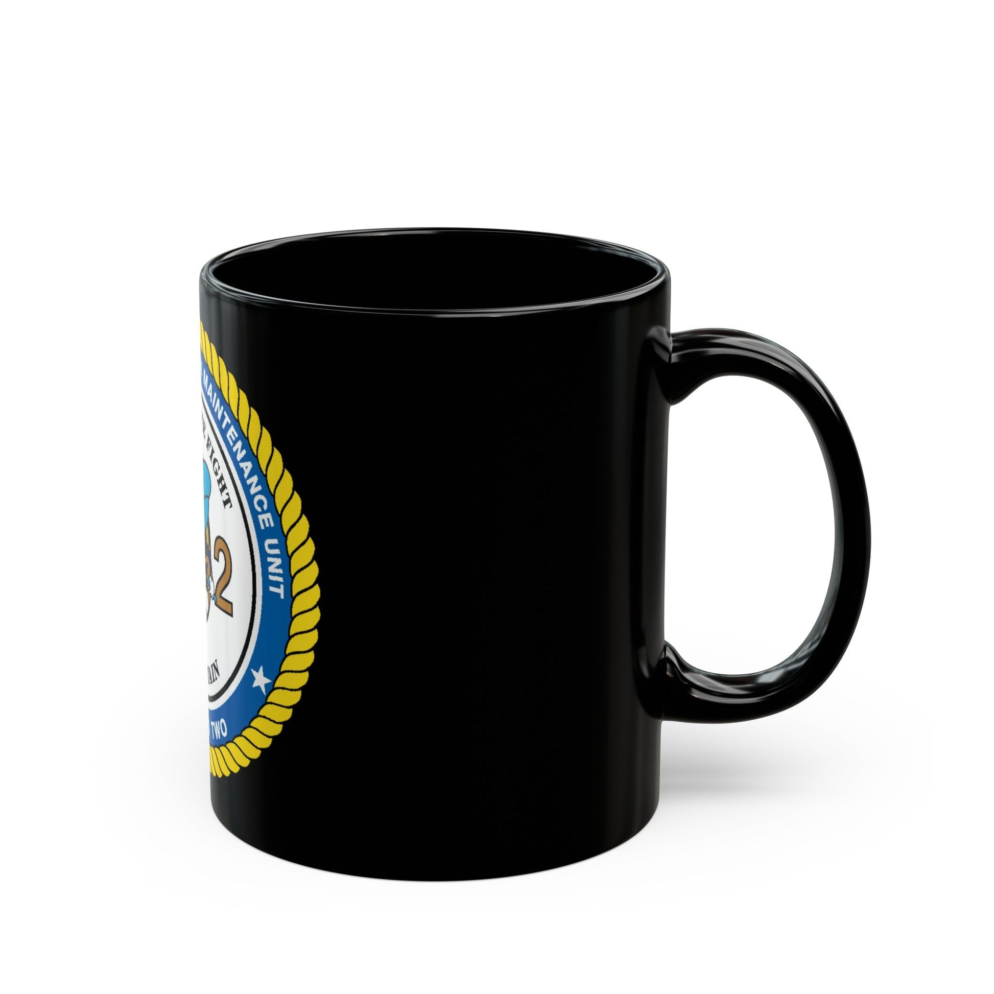 Seabee Unit 202 CBMU 202 (U.S. Navy) Black Coffee Mug-The Sticker Space