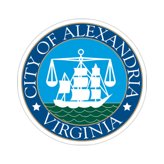 Seal of Alexandria Virginia USA STICKER Vinyl Die-Cut Decal-2 Inch-The Sticker Space