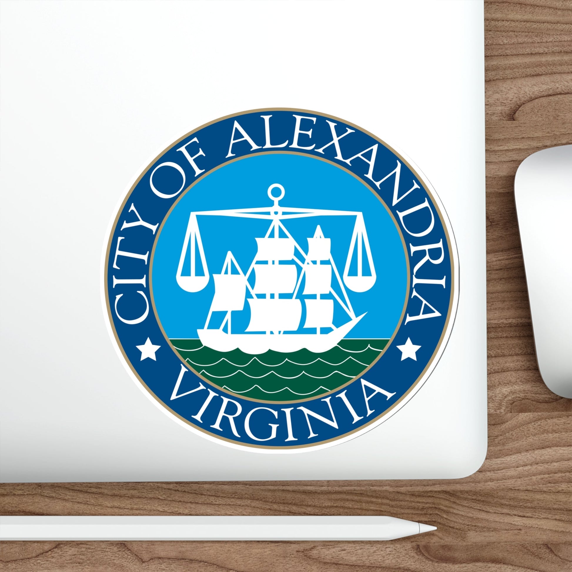 Seal of Alexandria Virginia USA STICKER Vinyl Die-Cut Decal-The Sticker Space