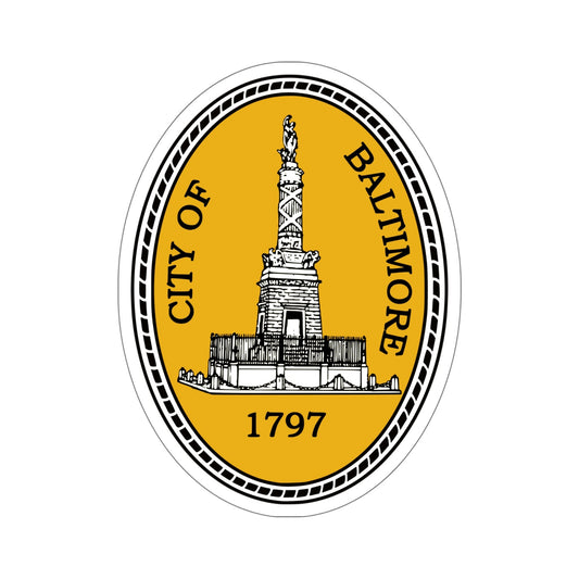 Seal of Baltimore Maryland USA STICKER Vinyl Die-Cut Decal-6 Inch-The Sticker Space