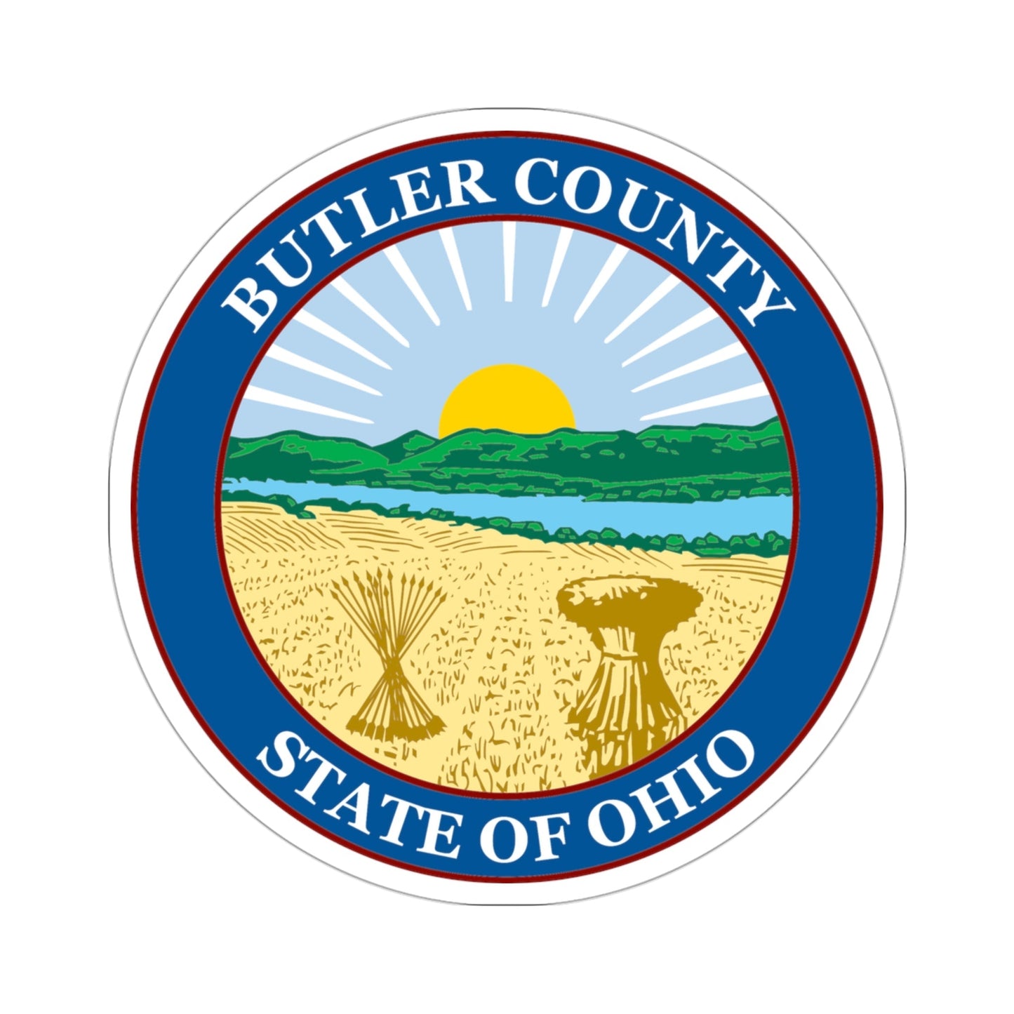 Seal of Butler County, Ohio USA STICKER Vinyl Die-Cut Decal-3 Inch-The Sticker Space
