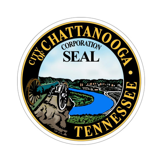 Seal of Chattanooga Tennessee USA STICKER Vinyl Die-Cut Decal-6 Inch-The Sticker Space