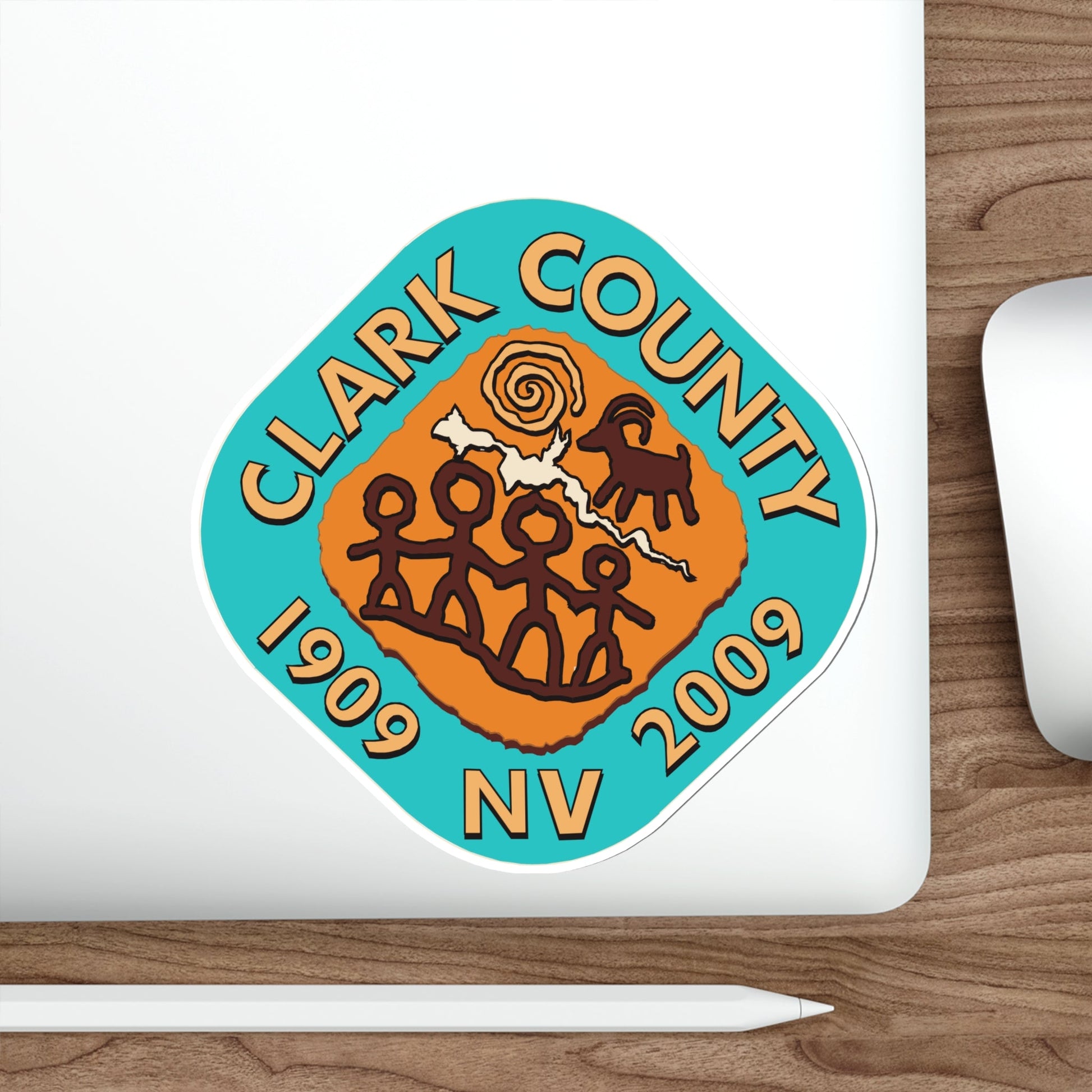 Seal of Clark County, Nevada USA STICKER Vinyl Die-Cut Decal-The Sticker Space
