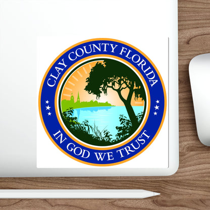 Seal of Clay County Seal Florida USA STICKER Vinyl Die-Cut Decal-The Sticker Space