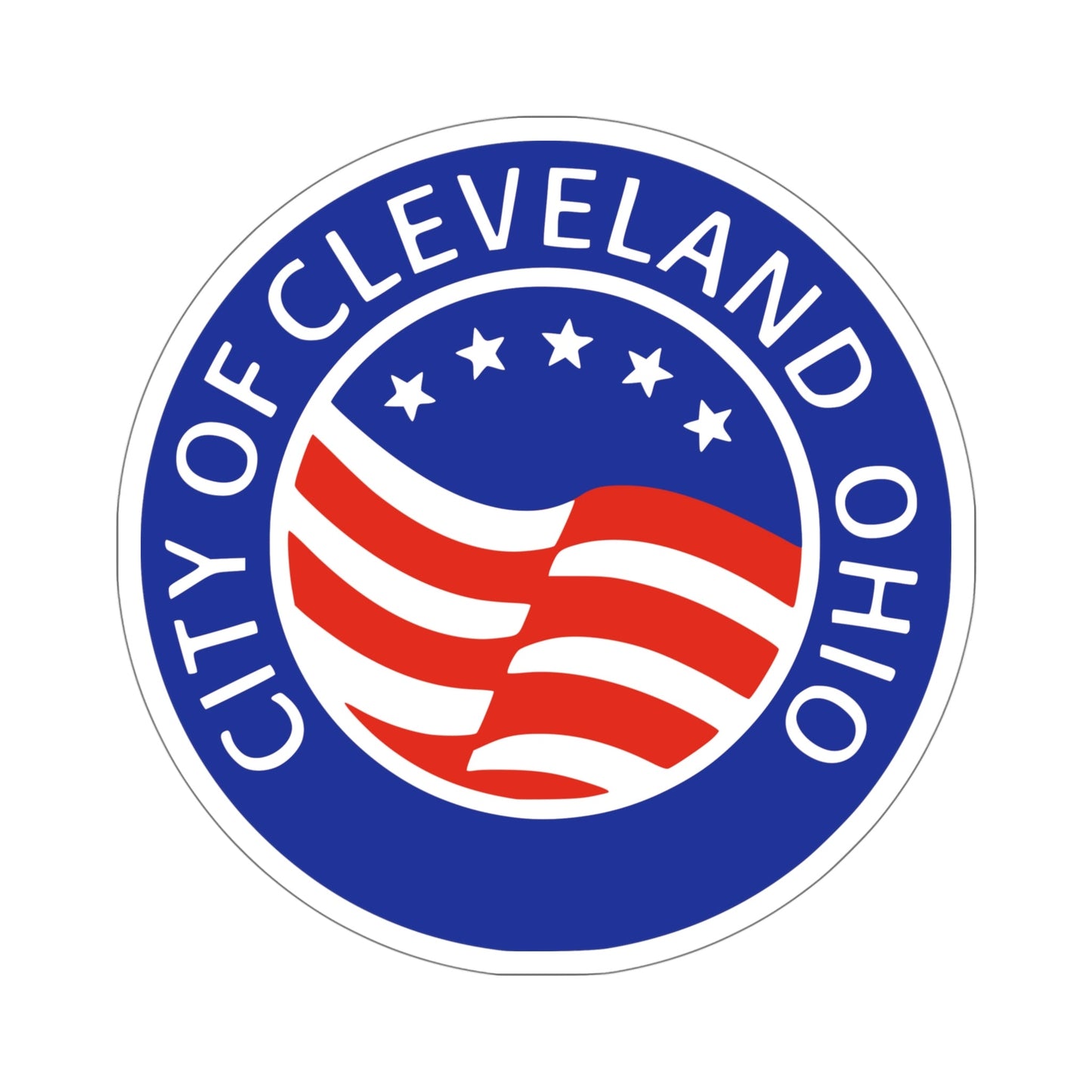 Seal of Cleveland Ohio USA STICKER Vinyl Die-Cut Decal-5 Inch-The Sticker Space