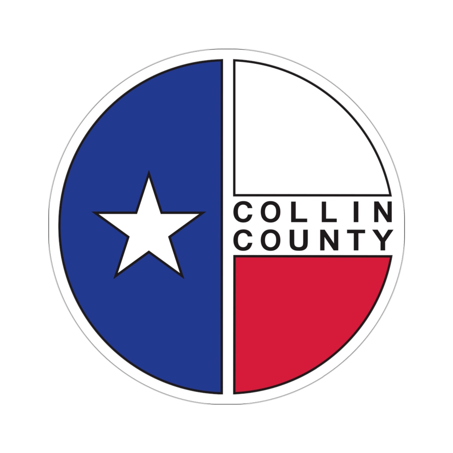 Seal of Collin County, Texas USA STICKER Vinyl Die-Cut Decal-3 Inch-The Sticker Space