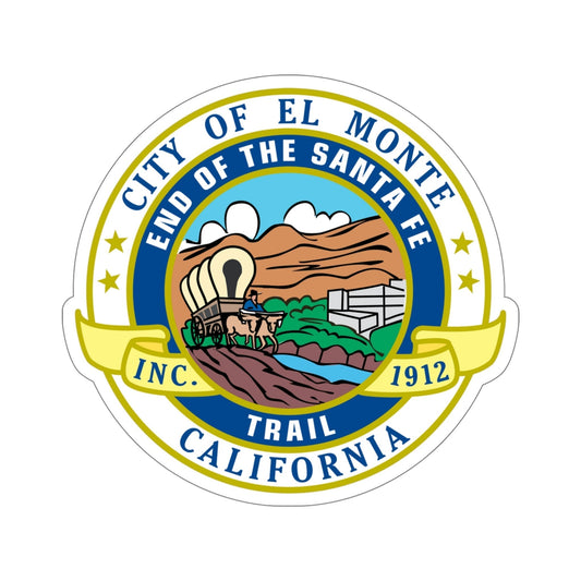 Seal of El Monte California USA STICKER Vinyl Die-Cut Decal-6 Inch-The Sticker Space